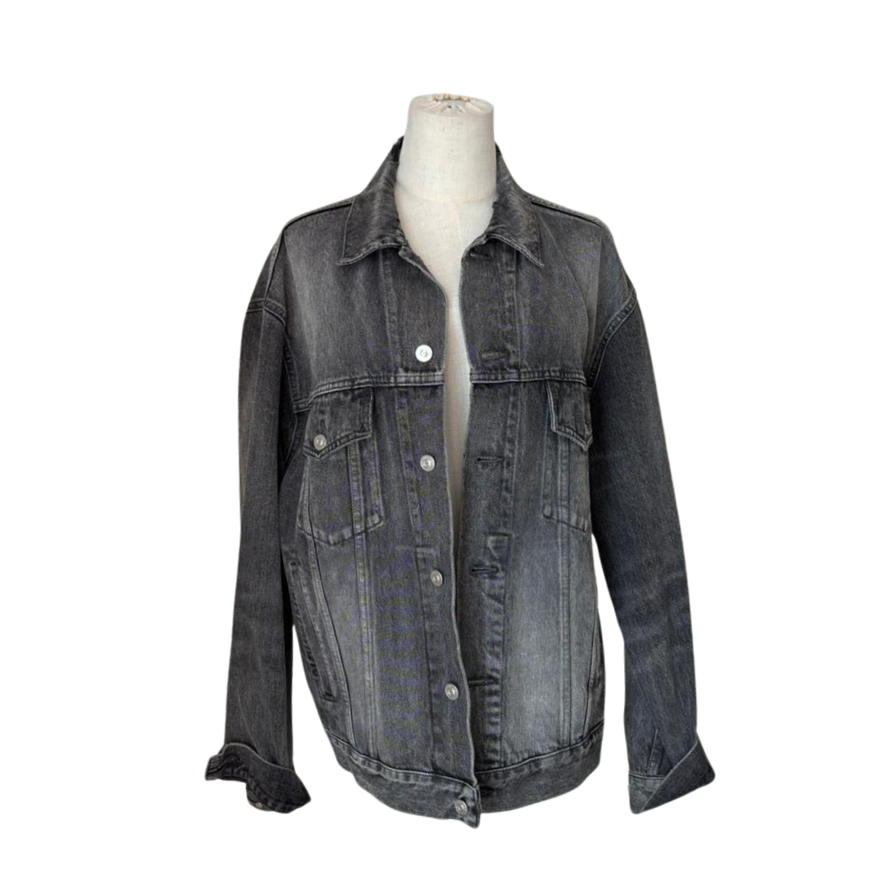 Cropped Faux leather Jacket