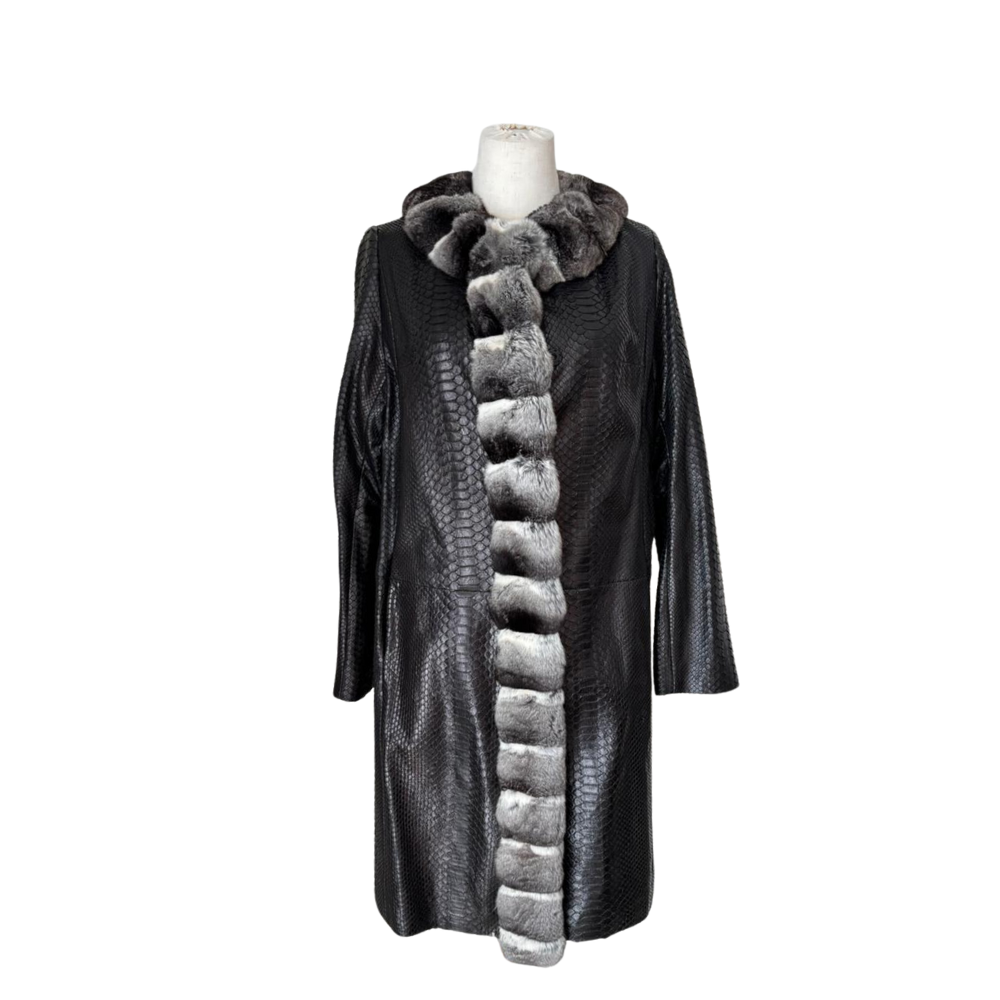 Cropped Faux leather Jacket