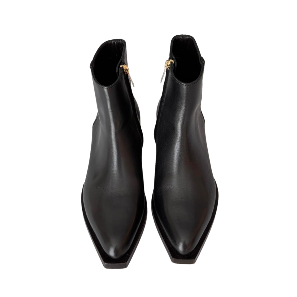 Cropped Faux leather Jacket