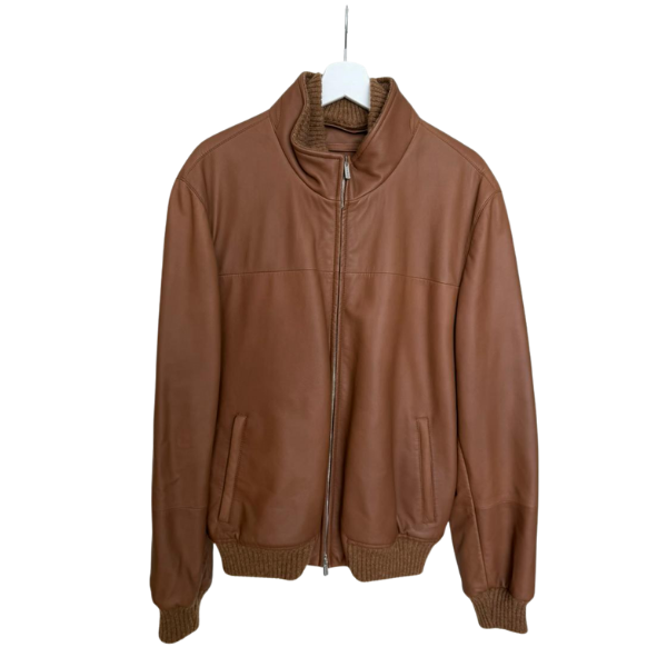 Cropped Faux leather Jacket