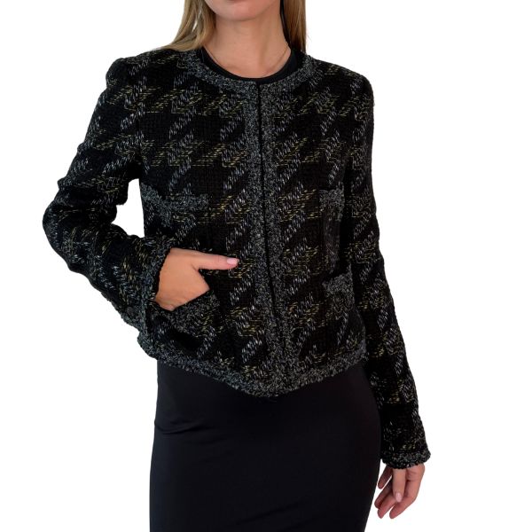 Cropped Faux leather Jacket